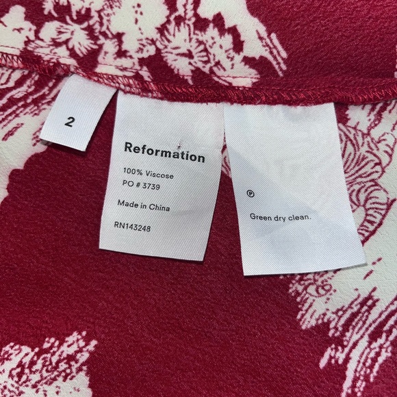 REFORMATION Kendall Mini Dress Nairobi Safari Animal Print 2 - Picture 6 of 7